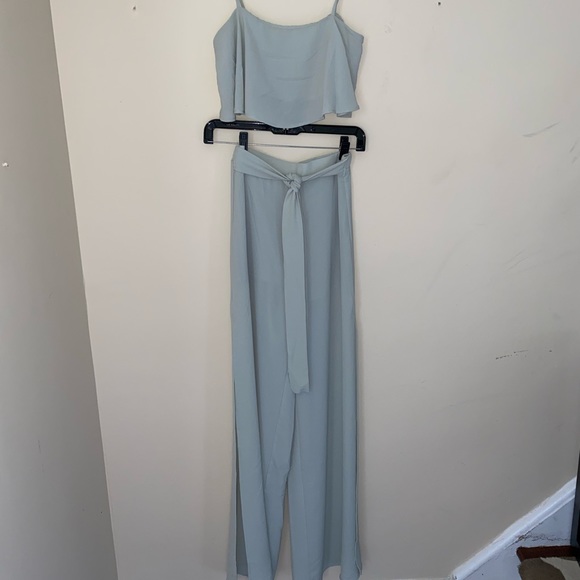 Blue Blush matching two piece set in small - Picture 1 of 4